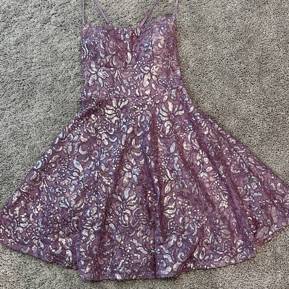 Elegant Mauve Purple/Pink Kids/Teen/Tween Formal Dress, worn only once